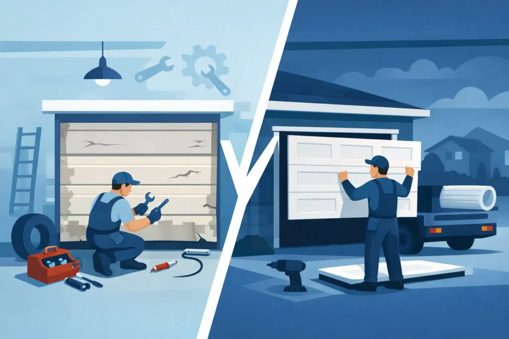 Garage Repair Versus Replacement