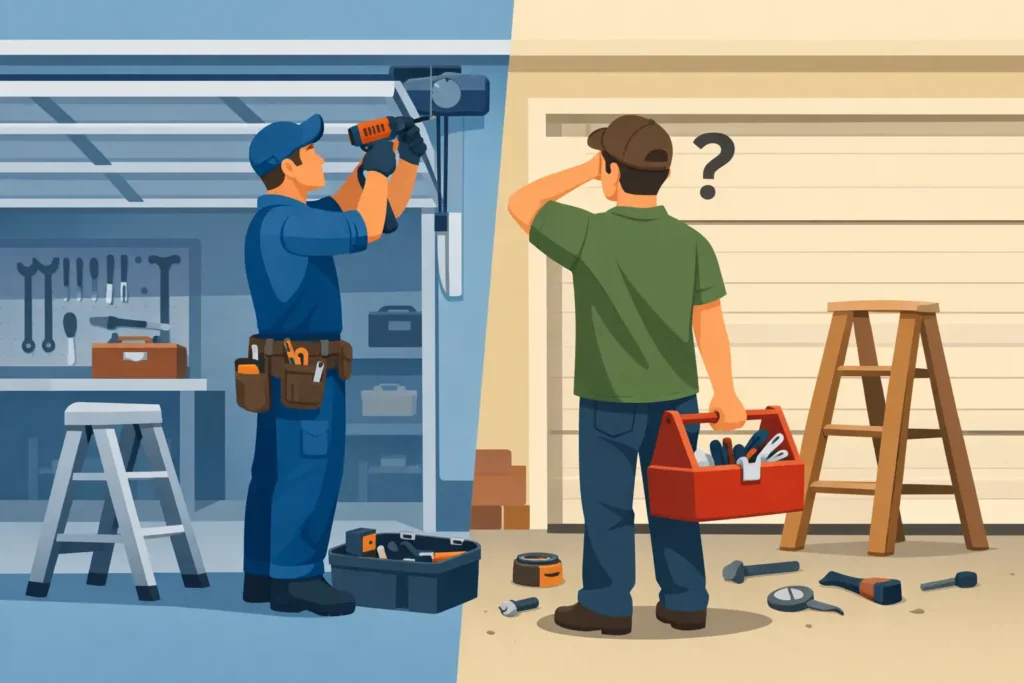 Professional Versus DIY Garage Repair Decisions